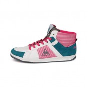 Le Coq Sportif Toulouse Mid Blanc/Multicolore - Chaussures Basket Montante Femme Vendre Lyon